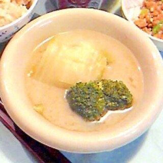 ロール白菜西京味噌仕立て